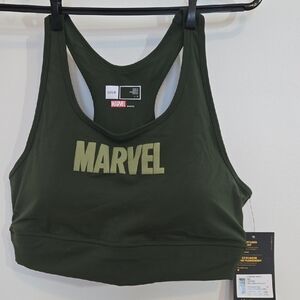Lole Dark Green Marvel Sports Bra